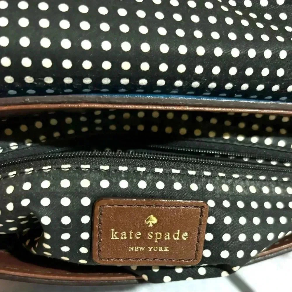 Kate spade blue patent leather crossbody handbag - Picture 9 of 11